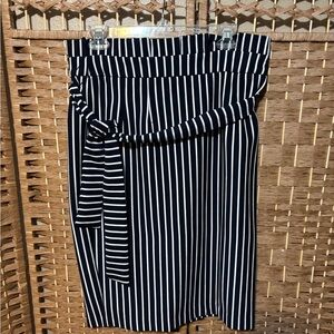 Striped Navy and White Women's Skirt